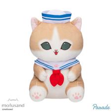 【ブルー】mofusand セーラーにゃんBIGぬいぐるみ