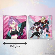 【常闇トワ×エド】ストリートファイター6×ホロライブ第1弾  スクエアクッション