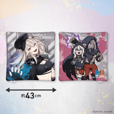 【獅白ぼたん×ベガ】ストリートファイター6×ホロライブ第1弾  スクエアクッション