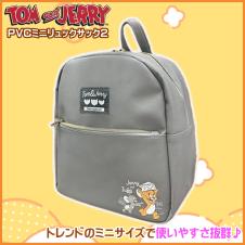 【グレー】トムとジェリー PVCミニリュックサック2