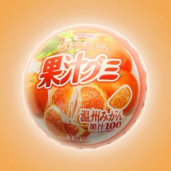 【温州みかん】明治果汁グミ 丸缶　※賞味期限2022/10/19