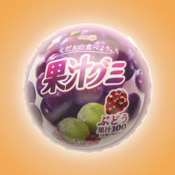 【ぶどう】明治果汁グミ 丸缶　※賞味期限2022/10/19