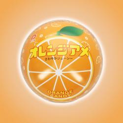 【オレンジアメ】70Φ球体缶 パインアメ・オレンジアメ　※賞味期限 2023/09/30