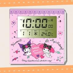【ピンク】サンリオキャラクターズ 電波クロック